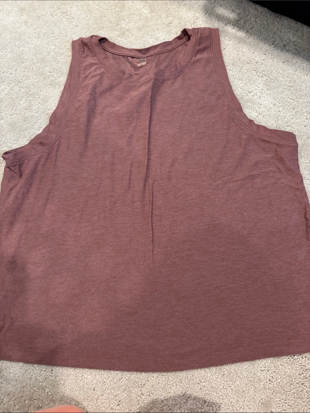 Beyond Yoga Mauve Tank Top - Relaxed Muscle Tee